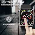 Miniatyrbild 5 av 5: 2-PACK Apple Watch Series 7 45mm FullFrame 3D Flexibelt glas 0.26mm 7H Transparent
