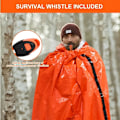 Miniatyrbild 5 av 5: 4st Utomhus Emergency Vattentät Thermal Sovsäck Camping Survival Bivvy Sack Orange