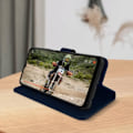 Miniatyrbild 4 av 4: Oppo A15 skyddsfodral med stödfunktion för korthållare Midnattsblå Blå Blå