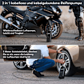 Miniatyrbild 7 av 7: Innovativ Snabb Uppblåsbar Portabel Luftkompressor, 150 PSI Maximalt Tryck För Enkla Bil-, Motorcykel- Och Cykeldäck, Multifunktionell