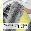 Miniatyrbild 5 av 7: Mångsidig Cordural Randig Badrumsmatta, Plysch Högabsorberande Halkfri Badrumsmatta för Kök Sovrum, 50 X 80 Cm Mikrofiber Med Tpr Gummi