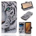 Miniatyrbild 1 av 4: Plånboksfodral Samsung Galaxy A8 (2018) – Vit Tiger