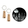 Miniatyrbild 1 av 5: 2-pack LED Ljusslinga Lampor Belysning för Flaskor Dekoration vit