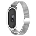 Miniatyrbild 2 av 5: Milanese Loop Armband Xiaomi Mi Band 7 Silver
