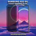 Miniatyrbild 6 av 6: 2-Pack Privacy Skärmskydd For Samsung A52 (5G) - Härdat Glas 9H - Super Kvalitet 3D