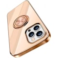 Miniatyrbild 1 av 5: iPhone 16 Pro Max Elegant & Stöttåligt Skal med Ringhållare Flawless - Rosa