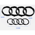 Miniatyrbild 1 av 5: 273x94+193x66MM Emblem Kühlergrill för Audi A4 A5 A6 Badge Glänz Svart NY