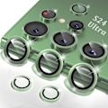Miniatyrbild 1 av 5: Grön Samsung S24 Ultra Kamera Linsskydd Transparent one size