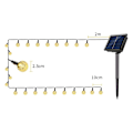 Miniatyrbild 4 av 8: Solarslingor för Utomhusbruk, Automatisk På/Av Super Stark LED Vattentät Prestanda, Kristallkula Utomhus Solcellsdrivna Dekorationer för Trädgård, Uteplats,