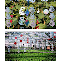 Miniatyrbild 4 av 4: Reflekterande fågelskrämma i form av ugglor 1 pack Silver