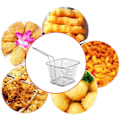 Miniatyrbild 3 av 7: Kompakta Mini Fyrkantiga Fritöskorgar, Set om 8, Rostfritt Stål Mesh för Enkel Rengöring &amp; Säker Förvaring, Förbättrar Din Matlagningsupplevelse