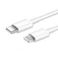 Miniatyrbild 2 av 2: iPhone 13 12 lightning USB C kabel stödjer snabbladdning vit Vit one size