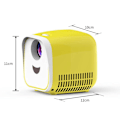 Miniatyrbild 5 av 5: Mini LED projektor 1000 Lumen "Black""Svart"