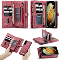 Miniatyrbild 1 av 5: Samsung Galaxy S21 Plus - CASEME 2-i-1 Multifunkti Red Röd