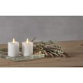 Miniatyrbild 5 av 5: Blockljus 2 -pack Flamme LED m timer, vita Vit
