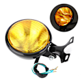Miniatyrbild 4 av 8: Retro Motorcykelstrålkastare, Anpassad Universell Passform För De Flesta Motorcyklar Med Halogenlampa, Enkel Installation Och Justerbar Hög Eller Låg Ljusbild