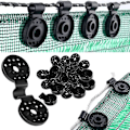 Miniatyrbild 1 av 4: 100-pack skuggnät med kraftigt låsgrepp, nya skuggnätsfästen i plast, premium presenningklämmor stakettygklämmor för växthus utomhusträdgårdsnät 30pcs