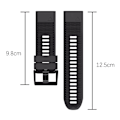 Miniatyrbild 2 av 5: Klockarmband 26 mm Garmin Fenix 5 Plus/Fenix 5/Forerunner935/Fenix 6/Fenix 3/Fenix 5x/Fenix 6x Svart