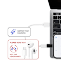 Miniatyrbild 4 av 5: USB-C till Lightning Adapter 2in1 Laddning + Dataöverföring Svart