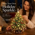 DIY perle-juletræssæt til voksne, 3D krystalperle-julehåndværkssæt, håndlavet julepynt til skrivebordet