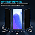 Miniatyrbild 2 av 5: 2-Pack Xiaomi 10T Privacy Skärmskydd - Härdat Glas 9H - Super kvalitet 3D