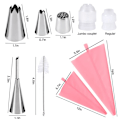 Miniatyrbild 2 av 5: Tyllset - 27st Spritstyllar, spritspåse & koppling - Cake tool Rosa