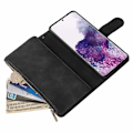 Miniatyrbild 4 av 5: Samsung S21 Multifunktionellt Plånboksfodral Zipper 8-Fack Svart