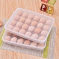 Miniatyrbild 5 av 7: Ägghållare för kylskåp, PP-plastkonstruktion Klar förvaringsbehållare för mångsidig äggbricka (2-pack)