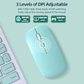 Miniatyrbild 4 av 5: Bluetooth -mus för iPad Samsung MatePad Lenovo MiPad Android Windows Tablet Batteri Trådlös mus för bärbar bärbar dator Purple