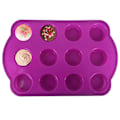 Miniatyrbild 3 av 5: 3-pack Muffinsform - Minimuffins - Muffinsplåt - Bakform - Lila