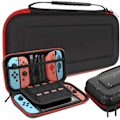 Miniatyrbild 1 av 5: Hård Förvaringsväska Nintendo Switch/Switch OLED Kompatibel Svart svart