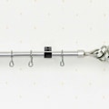 Miniatyrbild 5 av 6: Gardinstångsfäste, Justerbar Längd Robust Utdragbar Hållare För Innerdiameter 35mm Gardinstång, Högkvalitativt Järn Rostskyddsfärg, Kort