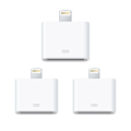 Miniatyrbild 1 av 3: 3x Lightning 30-pin till 8-pin adapter för iPhone, iPad Vit