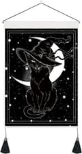 1 st 35x50cm Tapestry med tofsar, Mystisk Abstrakt Magisk Katt
