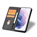 Miniatyrbild 4 av 5: Samsung Galaxy S21 Plus - Läder Flip Fodral - Svart Black Svart