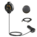 Miniatyrbild 1 av 8: Bluetooth Bilkit, Multipoint-anslutning för säkra handsfree-samtal & förbättrad musikstreamingupplevelse, dubbel USB-laddare ingår