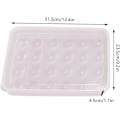 Miniatyrbild 2 av 7: Ägghållare för kylskåp, PP-plastkonstruktion Klar förvaringsbehållare för mångsidig äggbricka (2-pack)