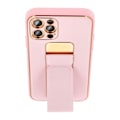 Miniatyrbild 3 av 4: Galaxy A25 5G Mobilskal Kickstand Läder - Rosa