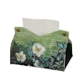 Miniatyrbild 1 av 5: Elegant Rektangulär Tissue Box Organizer, Stilren Design Vattenresistent PU Läder Dekorativ Tissuehållare För Badrum Och Vardagsrum, Vikbar Och
