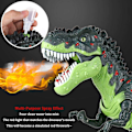 Miniatyrbild 7 av 7: Realistisk fjärrstyrd dinosaurieleksak för pojkar 3+ år, gående dinosaurieleksak som efterliknar Tyrannosaurus Rex, interaktiv dinosaurieleksak med dimsprutning