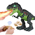 Miniatyrbild 1 av 7: Realistisk fjärrstyrd dinosaurieleksak för pojkar 3+ år, gående dinosaurieleksak som efterliknar Tyrannosaurus Rex, interaktiv dinosaurieleksak med dimsprutning