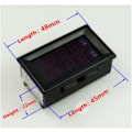 Miniatyrbild 3 av 5: Voltmätare + Amperemätare 0-33V + 0-10A DC Digital lcd display Svart