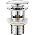 Miniatyrbild 1 av 5: Elegant Diskbänksplugg, Polerad Kromfinish För Lyxig Badrumsinredning, Solid Mässingskonstruktion Med Läcksäker Design, Fristående Badkar