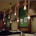 Miniatyrbild 5 av 5: Pendellampa i lantlig retrostil, hållbar konstruktion för långvarig attraktion i ditt vardagsrum, enkel installation säkerställer problemfri installation, 100 cm