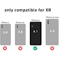 Miniatyrbild 2 av 3: Stöttåligt Skal med Kortfack Förstärkta Hörn iPhone XR Transparent