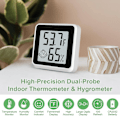 Miniatyrbild 3 av 7: Digital Hygrometer, Inomhustermometer med användarvänlig Emoji-display och sensorer av industriell kvalitet, idealisk för vardagsrum, sovrum, kök,