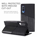 Miniatyrbild 4 av 5: Xiaomi Mi 9 Elegant Fodral i PU-Läder med RFID Block Svart