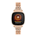 Miniatyrbild 3 av 3: Dual Rows Bracelet Fitbit Versa 3/Sense Rose Guld