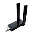 Miniatyrbild 1 av 8: Trådlös USB 3.0 WiFi-adapter, Dual-Band 5GHz och 2GHz för stationär PC, Universell kompatibilitet, Långdistansadapter, Justerbar Multi-Directional