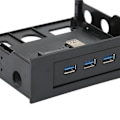 Miniatyrbild 5 av 8: USB Frontpaneladapter 3.5in 5.25in USB1.1 USB2.0 Hot Swap PC Expansionskort för Datorchassi